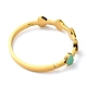 Placage ionique (ip) 304 bracelet à charnière en forme de cœur en acier inoxydable pour la Saint-Valentin BJEW-D055-06G-2