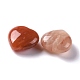 Coeur d'aventurine rouge naturel pierre d'amour G-I285-09-3