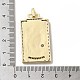 Brass Micro Pave Cubic Zirconia Pendants with Enamel KK-H458-03G-11-3