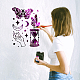 Mascotas ahuecar dibujo pintura plantillas DIY-WH0421-0003-9