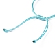 Starfish Shape Alloy Enamel Pendant Bracelets BJEW-JB09883-02-4