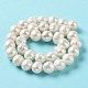 Fili di perle di perle d'acqua dolce coltivate naturali PEAR-E019-04-3