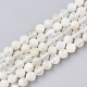 Natural White Moonstone Beads Strands G-T107-13-1
