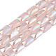 Electroplate Opaque Solid Color Glass Beads Strands EGLA-N002-25-B06-1