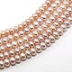 Natural Cultured Freshwater Pearl Beads Strands PEAR-N002-02B-3