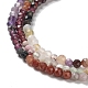 Natural & Synthetic Mixed Gemstone Beads Strands G-D080-A01-02-4