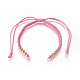 Fabbricazione di braccialetti di perline intrecciati con corde di nylon BJEW-F360-FRG01-1