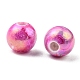 Perles acryliques ab vague de couleur imprimés SACR-YW0001-48-3