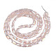 Electroplate Opaque Solid Color Glass Beads Strands EGLA-N002-25-B06-2