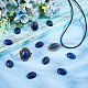 Cabochons à dos plat en lapis-lazuli naturel pandahall elite G-PH0002-22B-5