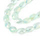 Chapelets de perles en verre électroplaqué X-EGLA-S194-11A-B04-3