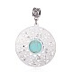Gros pendentifs en turquoise synthétique PALLOY-G124-01AS-2