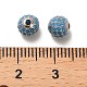 925 perles en argent sterling plaqué rhodium avec micro pavé de zircones cubiques STER-H110-24A-02P-3