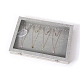 Coffrets de présentation de colliers en velours avec fenêtre visible&nbsp;PW-WG16935-01-2