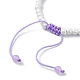 Braccialetti con perline intrecciate con perle imitazione vetro BJEW-JB09989-4