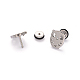 304 Stainless Steel Owl Ear Fake Plugs EJEW-I196-14B-1