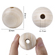 Unfinished Natural Wood Beads X-WOOD-S651-A30mm-LF-3