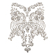 Dentelle broderie couture polyester appliques DIY-WH0013-63-7