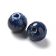 Perles en lapis-lazuli naturel G-K311-02A-6mm-01-3