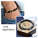 2 Strands 2 Colors Electroplate Non-magnetic Synthetic Hematite Beads Spacers Strands G-TA0001-28-9