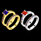 Модные латунные кубические циркониевые кольца RJEW-BB20711-G-7-2