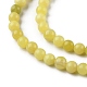 Natürliche Zitronen Jade Perlen Stränge G-G0003-C02-C-4