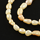 Rice Natural Cultured Freshwater Pearl Beads Strands PEAR-R012-33-1