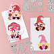 バレンタインデーのテーマ炭素鋼切断ダイステンシル  DIYスクラップブッキング用  フォトアルバム  装飾的なエンボス紙カード  ステンレス鋼色  gnome  88~108x102~108x0.8mm  3個/セット DIY-WH0309-1573-2