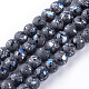 Chapelets de perles en verre peint DGLA-S112-10mm-D21-1