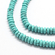 Kunsttürkisfarbenen Perlen Stränge G-UK0003-05P-3