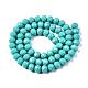 Faceted Solid Color Glass Rondelle Bead Strands GLAA-Q044-10mm-20-2