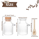 Benecreat 6 упаковка 100 мл матовая пластиковая бутылка для соли для ванн банка пустые кухонные контейнеры для хранения банки с пробкой и ложкой DIY-BC0002-21-4