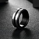 Fashionable 316L Titanium Steel Wide Band Rings for Men RJEW-BB07106-9-4