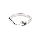 Snake Wrap Alloy Open Cuff Ring for Men Women RJEW-N029-107-1