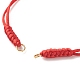 Accessoires de fabrication de bracelet en cordon tressé en nylon réglable AJEW-JB01096-3