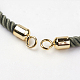 Nylon Twisted Cord Bracelet Making MAK-K007-03G-2