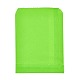 環境に優しいクラフト紙袋  ギフトバッグ  ショッピングバッグ  長方形  グリーン  18x13x0.02cm AJEW-M207-C01-06-1