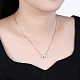 Trendy 925 Sterling Silver Pendant Necklace NJEW-BB30717-4