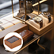 長方形の木製ブレスレット時計ディスプレイスタンド  枕  写真の小道具  ゴールデンロッド  9.7x9.1x4.95cm ODIS-WH0030-38-5