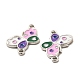 Alloy Enamel Connector Charms PALLOY-F290-13P-01-2