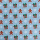 クリスマスのテーマはポリ塩化ビニールの革生地シートを印刷しました  工芸品を作るDIYの弓イヤリング用  ライトスカイブルー  30x20x0.07cm DIY-WH0158-61C-08-2