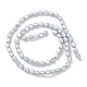 Chapelets de perles en verre électroplaqué EGLA-K015-08F-2