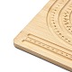 長方形の木製ブレスレットデザインボード  ビーズブレスレットネックレスジュエリー作成用  バリーウッド  34.5x28.3x1.05cm TOOL-YWC0003-03A-3