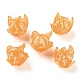 オペークアクリルパーツ  オレンジ  オレンジ  14~15.5x12.5~13.5mm  穴：1~1.2mm SACR-D007-06-2
