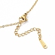 Ion Plating(IP) 304 Stainless Steel with Rhinestone Pendant Necklace NJEW-K252-06G-3