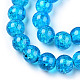 Spray Painted Crackle Transparent Glass Beads Strands X-CCG-Q001-8mm-06-A-3