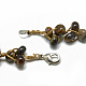Colliers de perles naturelles en œil de tigre NJEW-T005-01-2