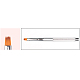 Stainless Steel Saw Shape Nail Art Brush Pen MRMJ-P001-39-07-1