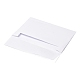 クリスマスのテーマのグリーティングカード  白い空白の封筒で  クリスマスギフトカード  ライトスカイブルー  雪だるま模様  100x140x0.3mm DIY-M022-01B-4