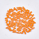 2穴不透明ガラスシードビーズ  長方形  オレンジ  4.5~5x2x1~1.5mm  穴：0.5~0.8mm SEED-S023-21A-01-1